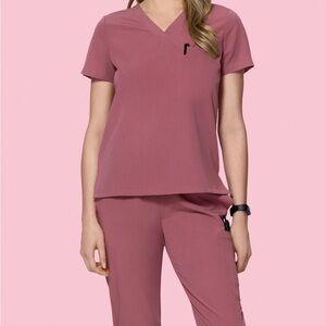 Mandala one pocket scrub top